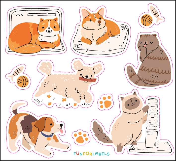 Stickers Mascotas