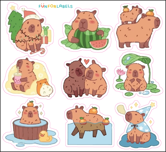 Stickers Carpinchos