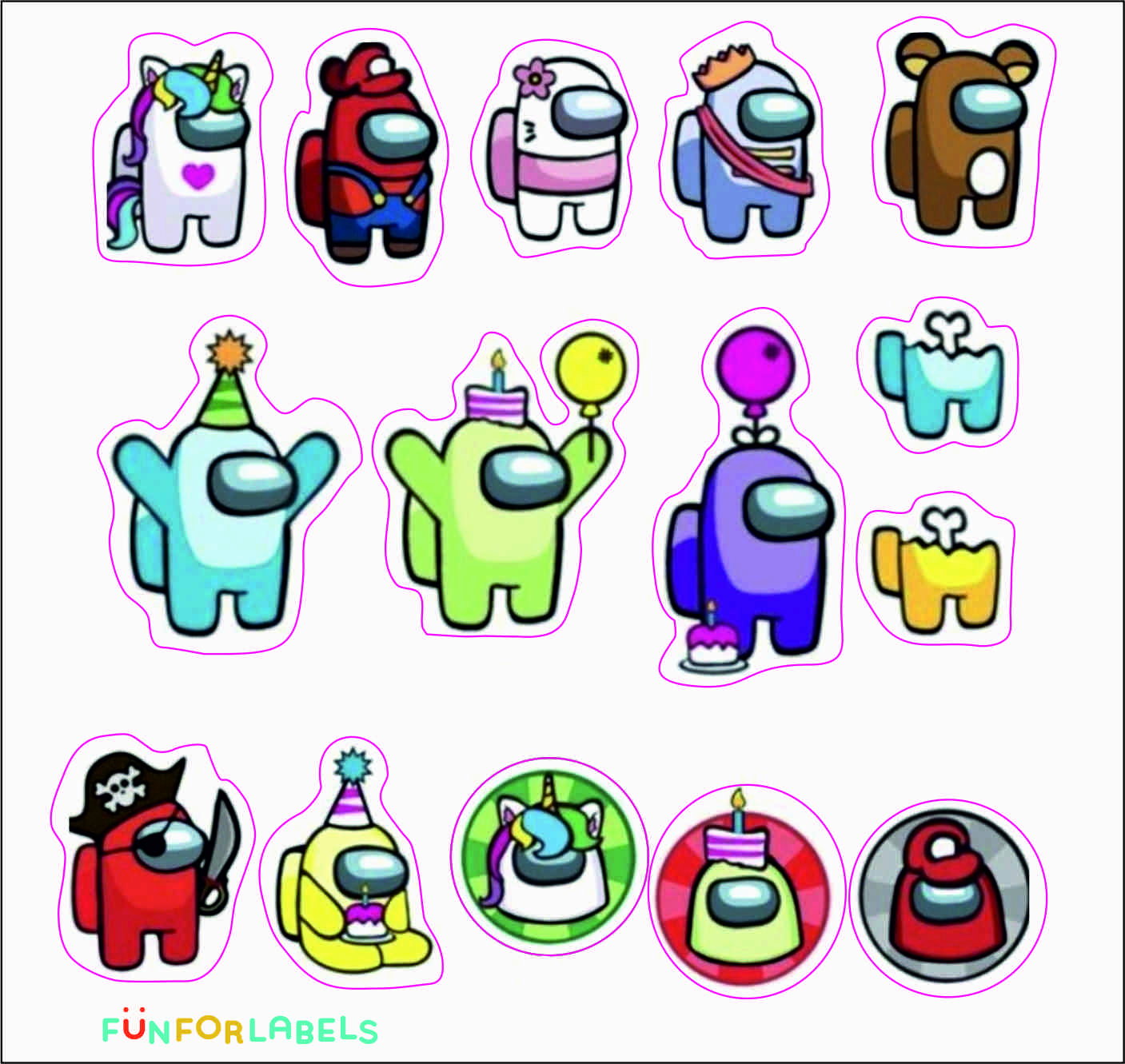 Stickers Among Us – Fun For Labels